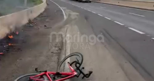 Ciclista morre após acidente com caminhão na BR-376, em Jandaia do Sul